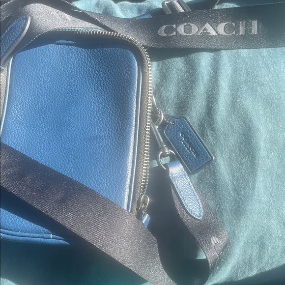 Coach Black and Blue Men's Belt Bag - Picture 1 of 3